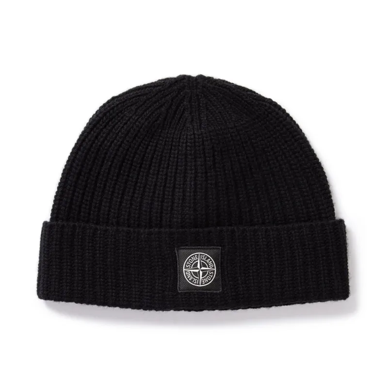 Stone Island Wool Hat Navy sold by Klay UK