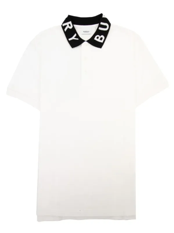 Burberry Collar Logo Polo White sold by Klay UK