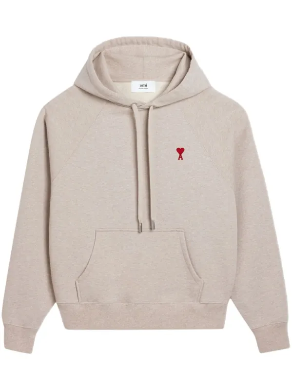 Ami Paris Classic Logo Hoodie Champagne sold by Klay UK