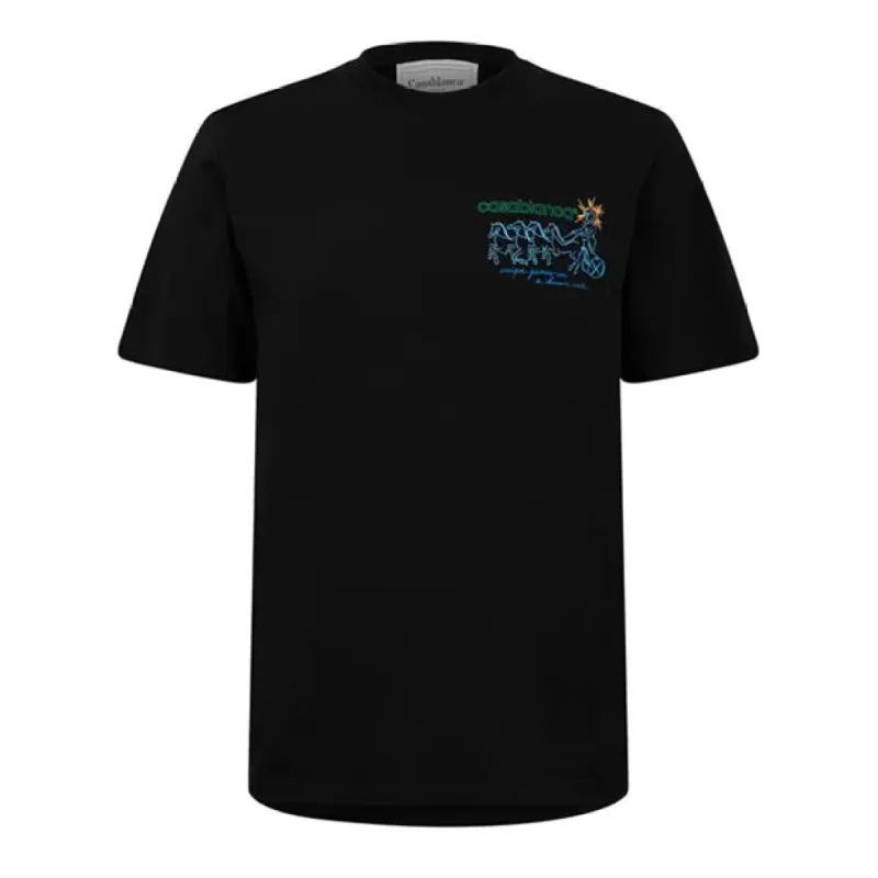Tシャツ・カットソー Casablanca LES ELEMENTS PRINTED T-shirt oversized t shirts | Luxury Designer Collection | Coveti