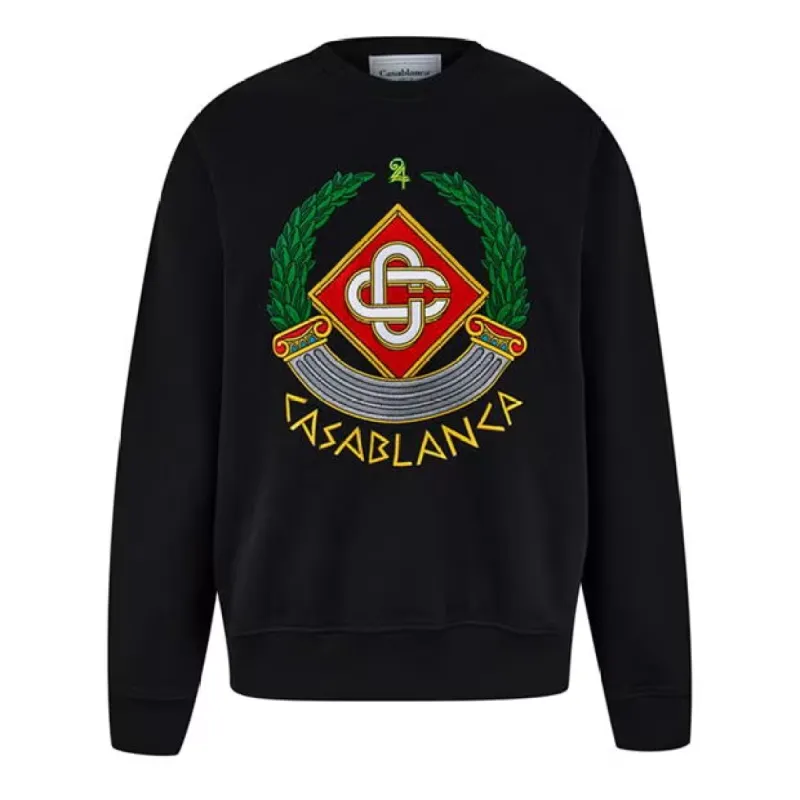 Casablanca Casa Crest Jumper Black sold by Klay UK