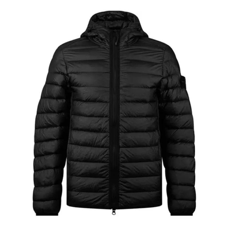 STONE ISLAND Badge Down Puffer Jacket Black sold by Klay UK