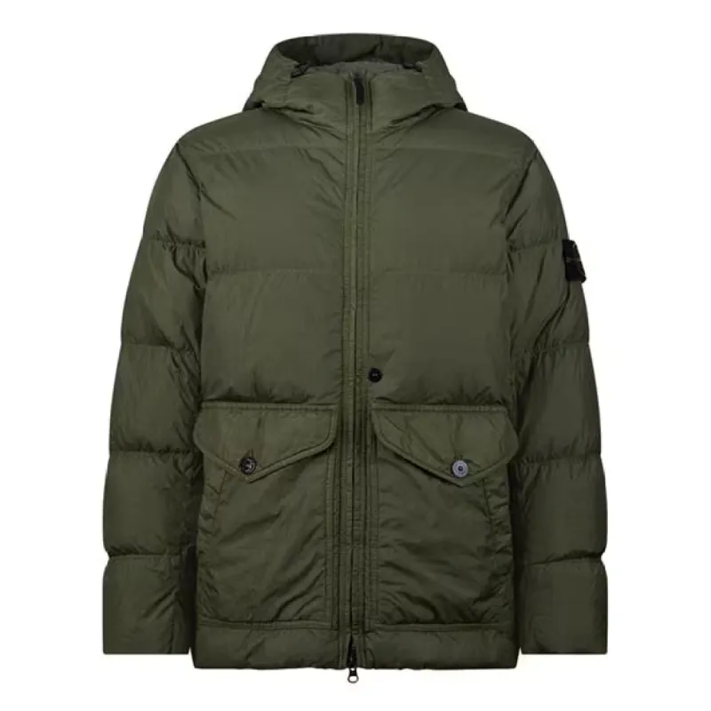 STONE ISLAND Compass-Badge Puffer Jacket Muschio sold by Klay UK