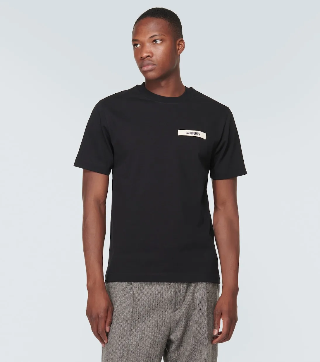 Jacquemus The Gros Grain Logo T Shirt Black sold by Klay UK product image thumbnail 2