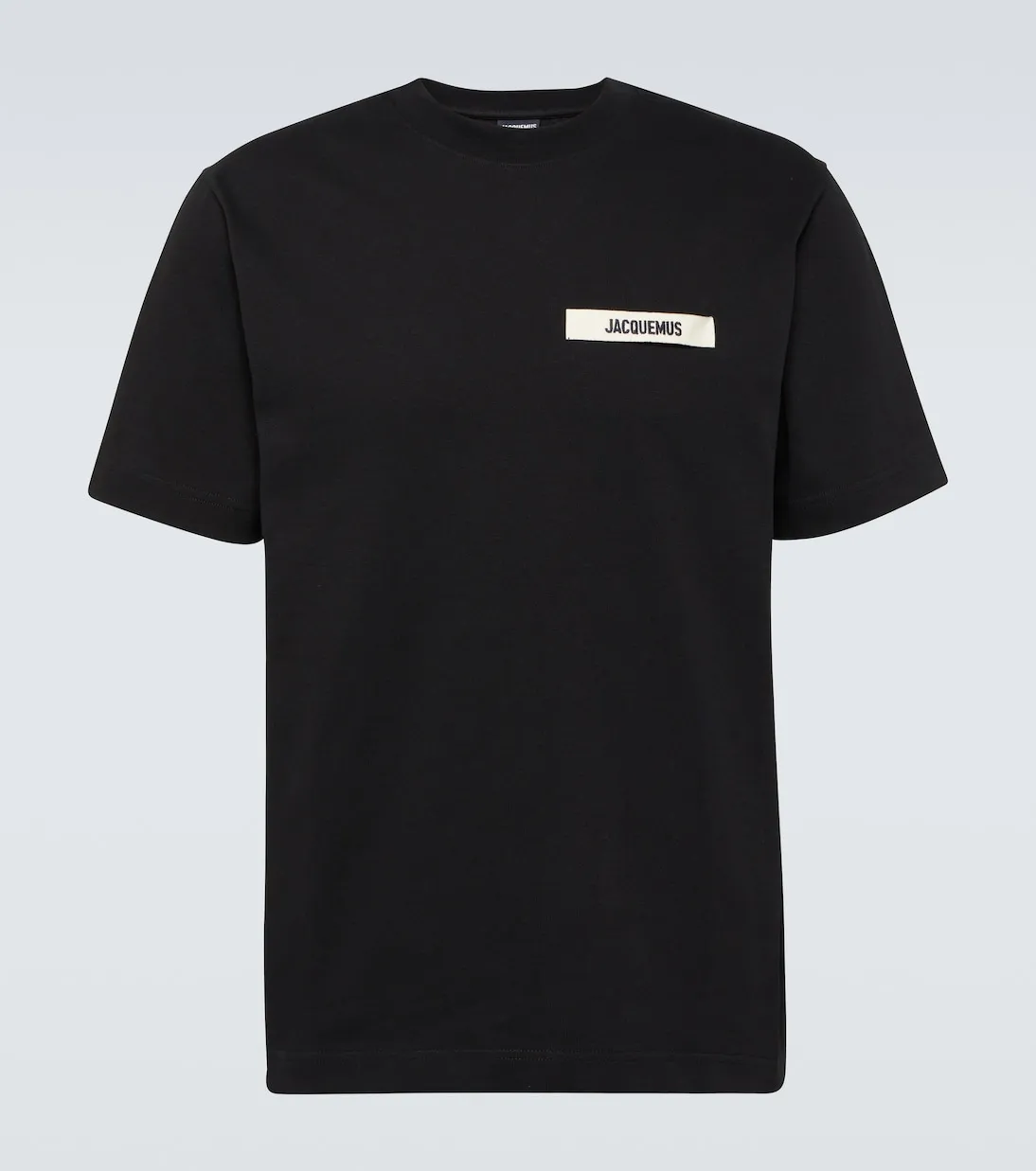 Jacquemus The Gros Grain Logo T Shirt Black sold by Klay UK