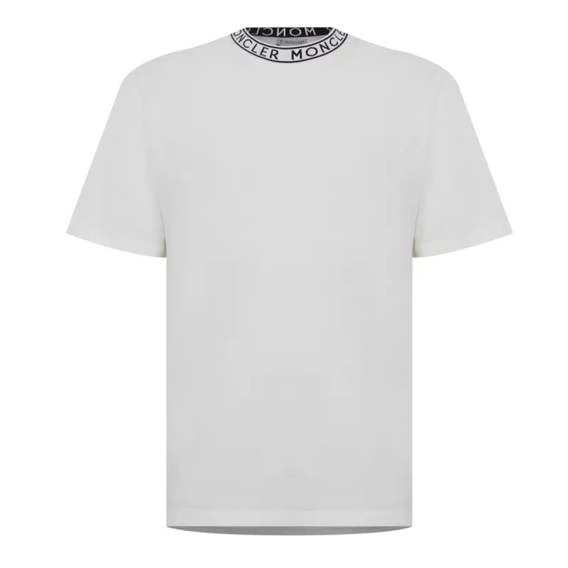 Moncler Neck Print T-Shirt White sold by Klay UK