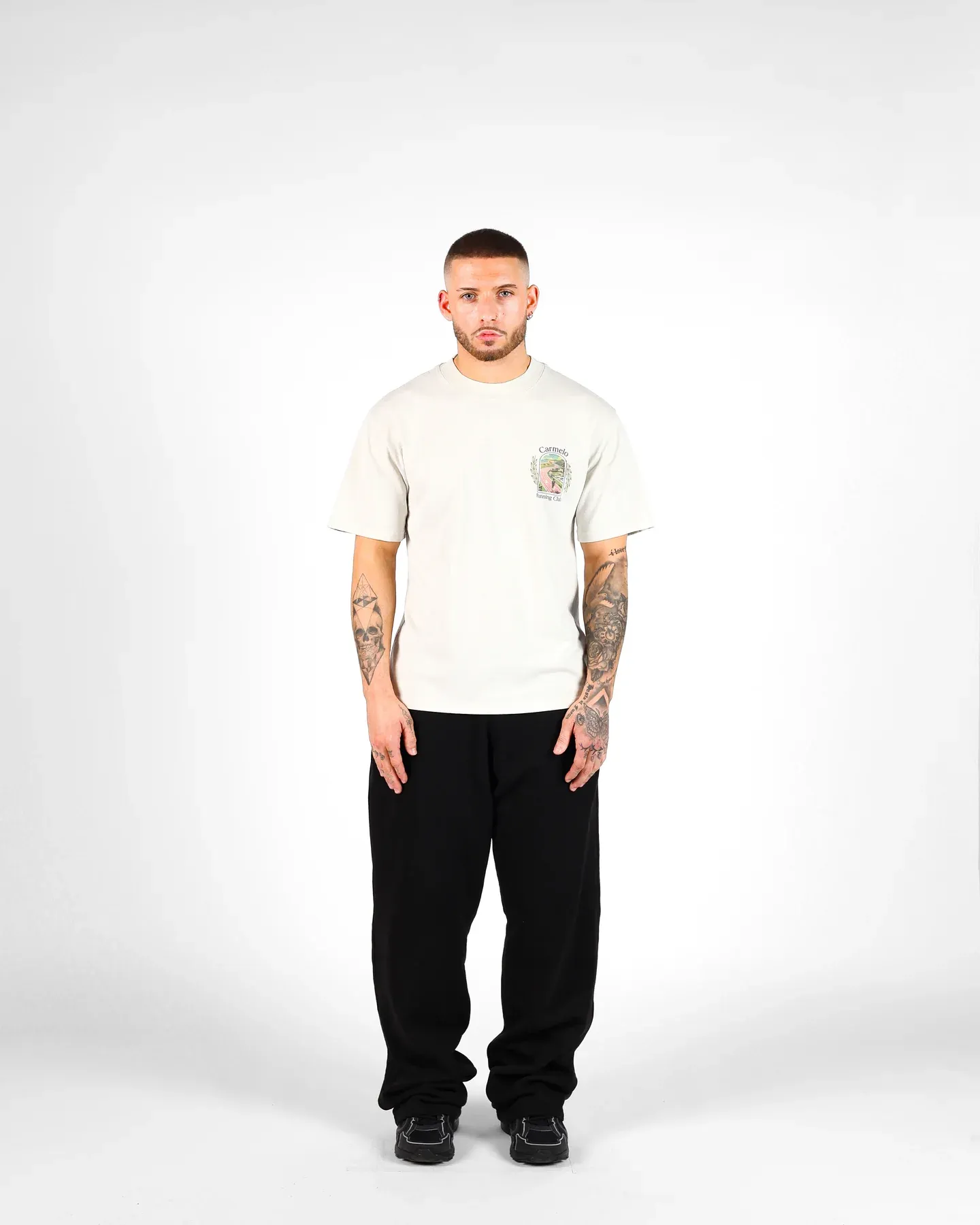 CARMELO PACE RUNNING CLUB T SHIRT BONE sold by Klay UK product image thumbnail 2