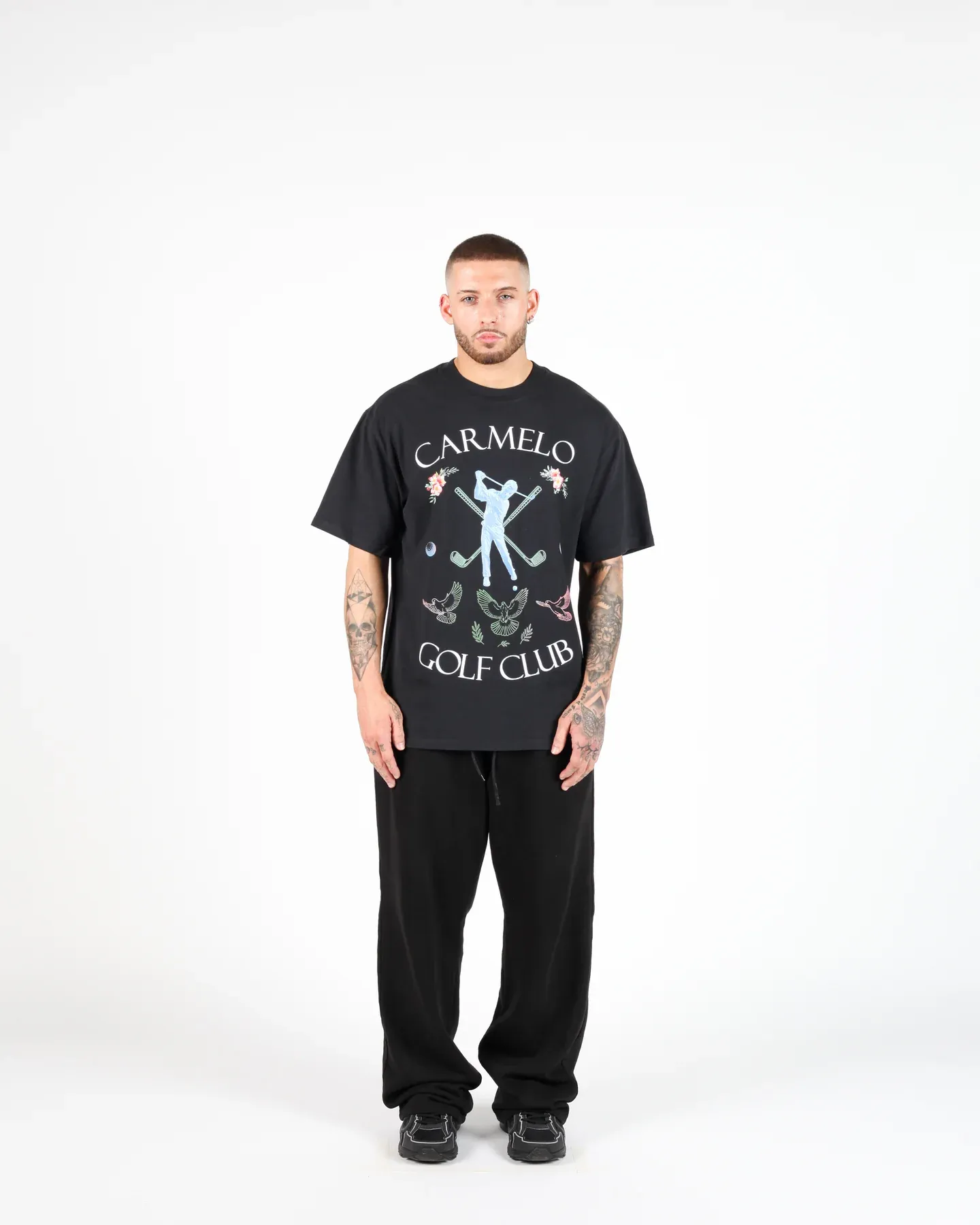 CARMELO PACE GOLF CLUB T SHIRT BLACK sold by Klay UK