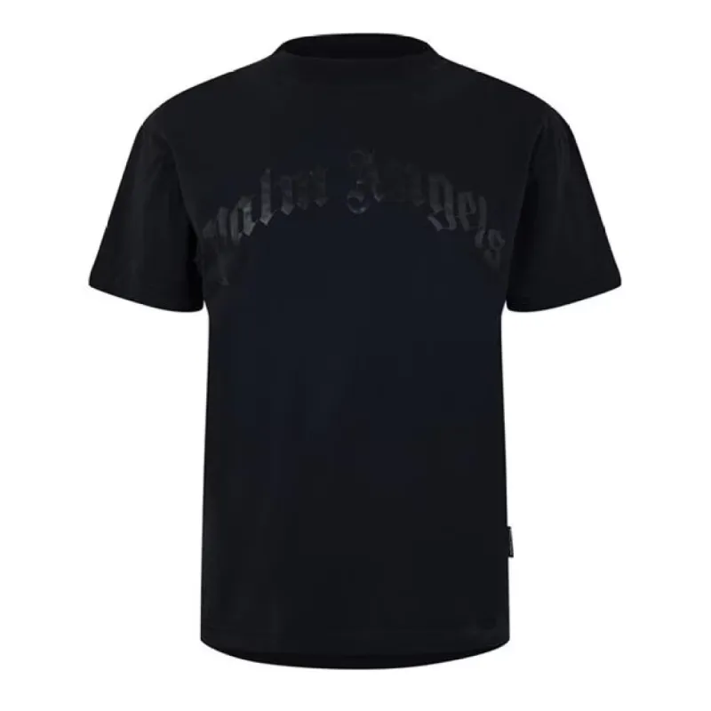 Palm Angels Curved Logo T Shirt Black sold by Klay UK