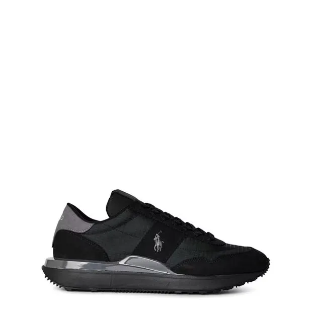 Ralph Lauren Panelled Trainers Black sold by Klay UK