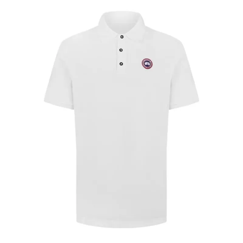 Canada Goose Logo Polo White sold by Klay UK