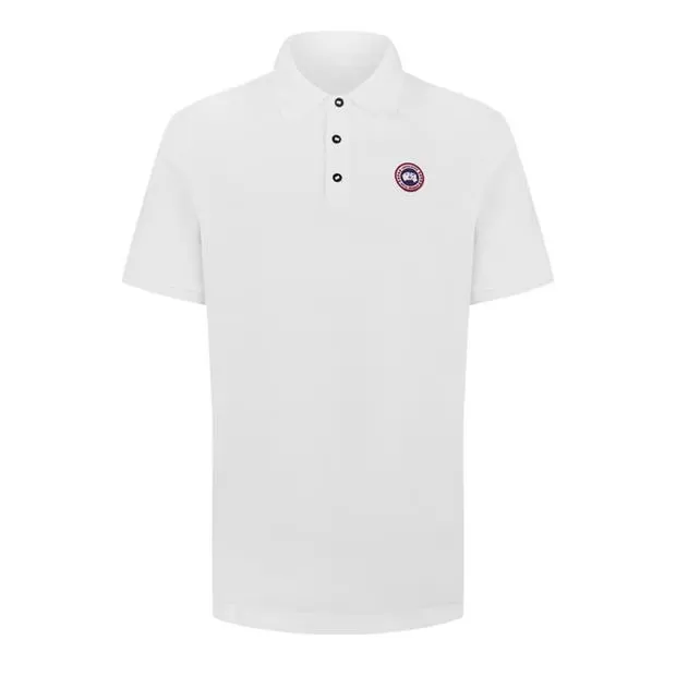 Canada Goose Logo Polo White sold by Klay UK