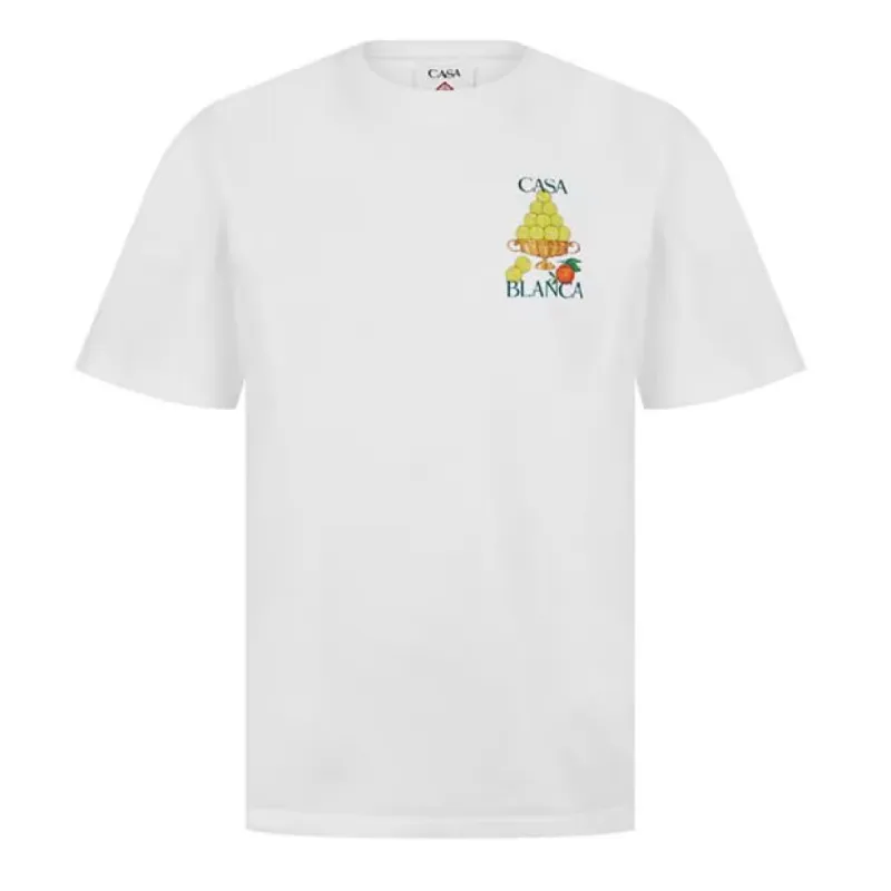 Casablanca Graphic T Shirt White sold by Klay UK