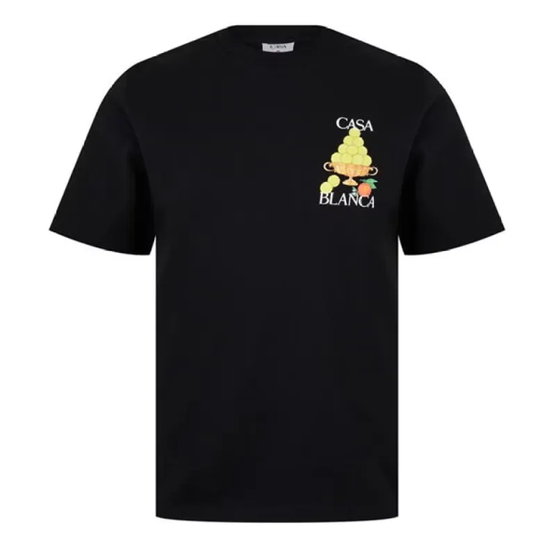 Casablanca Graphic T Shirt Black sold by Klay UK