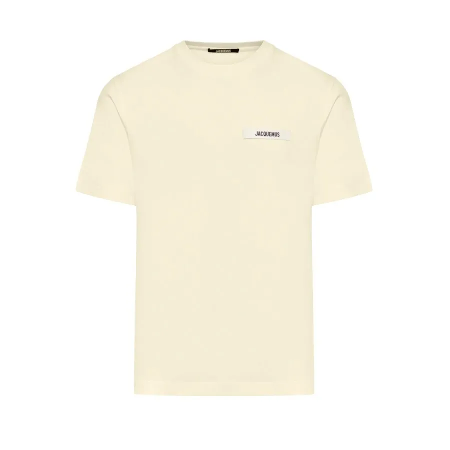 Jacquemus The Gros Grain Logo T Shirt Beige sold by Klay UK