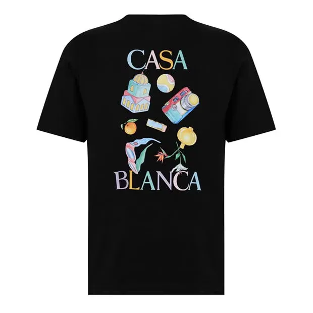 Casablanca Objects T Shirt Black sold by Klay UK product image thumbnail 2