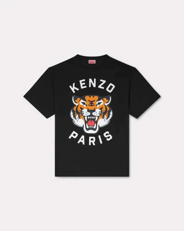 Kenzo Lucky Tiger Relaxed T-shirt Black sold by Klay UK