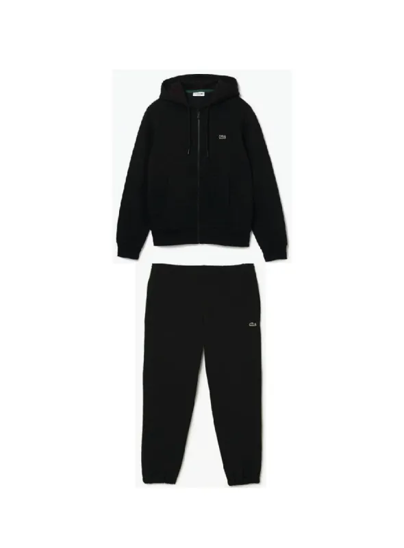 Lacoste Zip Hoodie Full Tracksuit Black sold by Klay UK