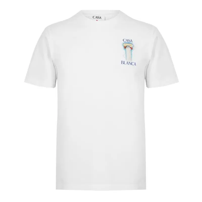 CASABLANCA La Colomne Printed T-Shirt sold by Klay UK