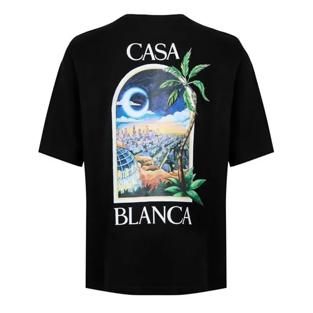 CASABLANCA La Days T-Shirt Black sold by Klay UK product image thumbnail 2