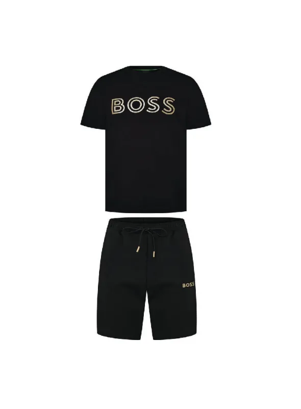 Hugo Boss Sweat Shorts Logo Set Black sold by Klay UK