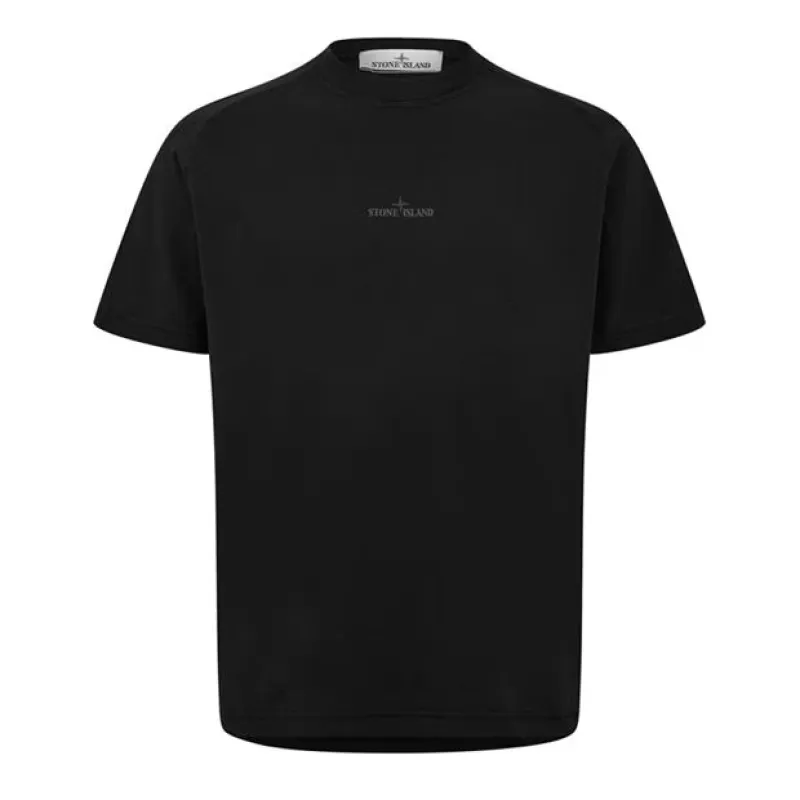 Stone Island Logo Print T Shirt Black sold by Klay UK