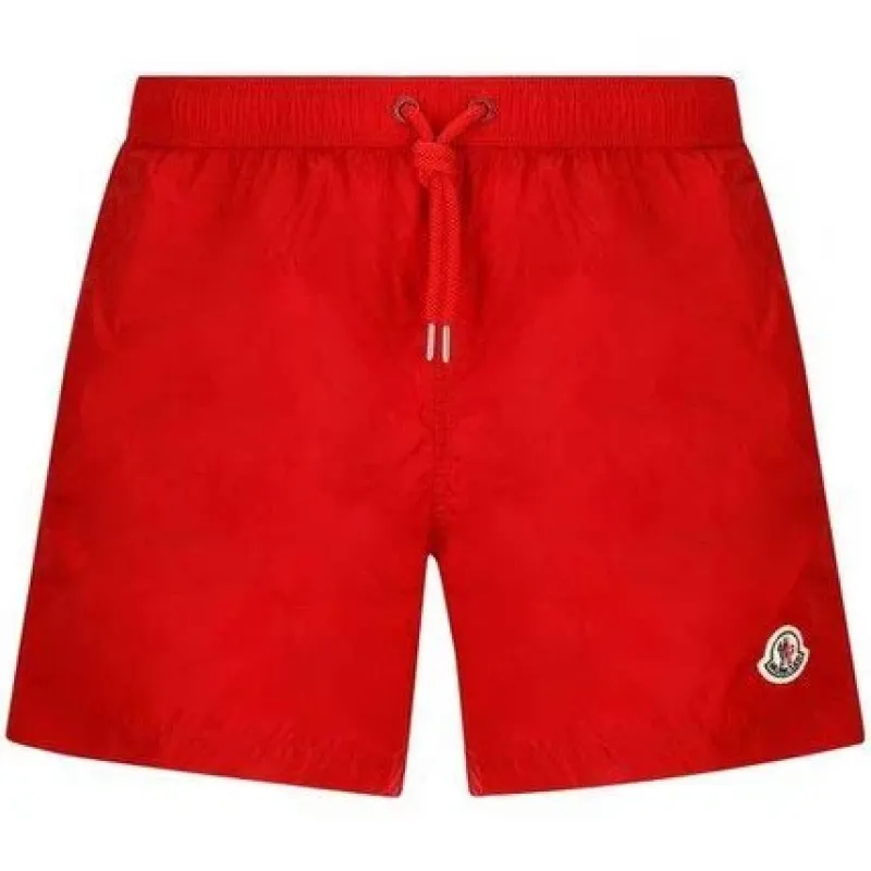 Moncler. Logo Swim Shorts Red sold by Klay UK