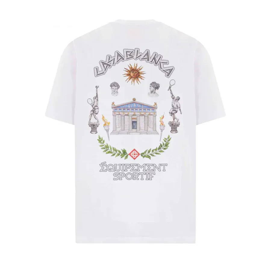 Casablanca Le Temple Du Sport T-Shirt White sold by Klay UK product image thumbnail 2