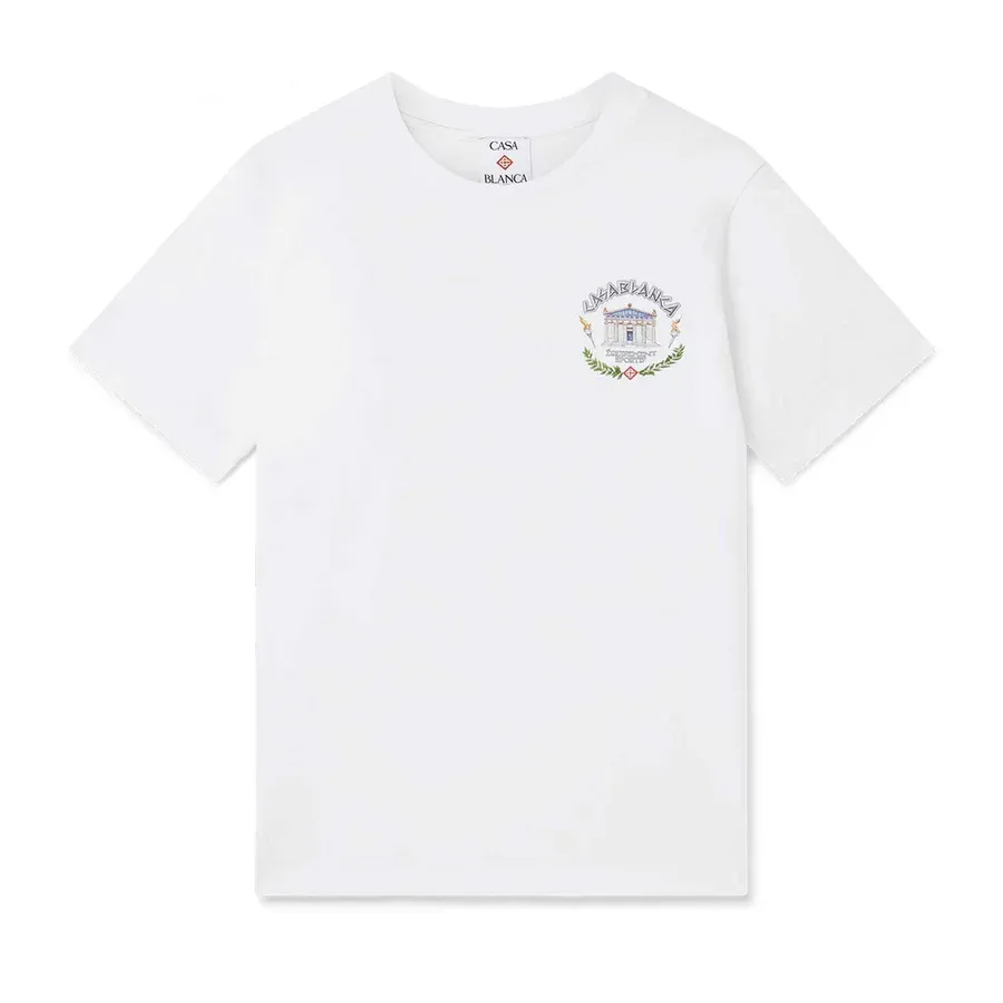 Casablanca Le Temple Du Sport T-Shirt White sold by Klay UK