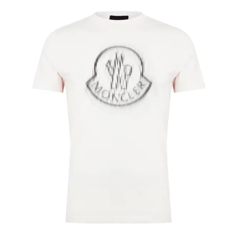 Moncler. Pixel Logo T shirt White sold by Klay UK