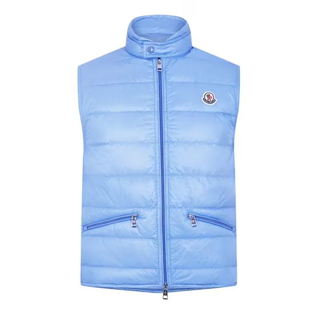 Moncler. Gui Down Gilet Sky Blue sold by Klay UK
