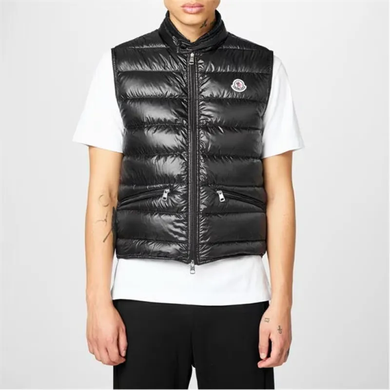 Moncler. Gui Down Gilet Black sold by Klay UK