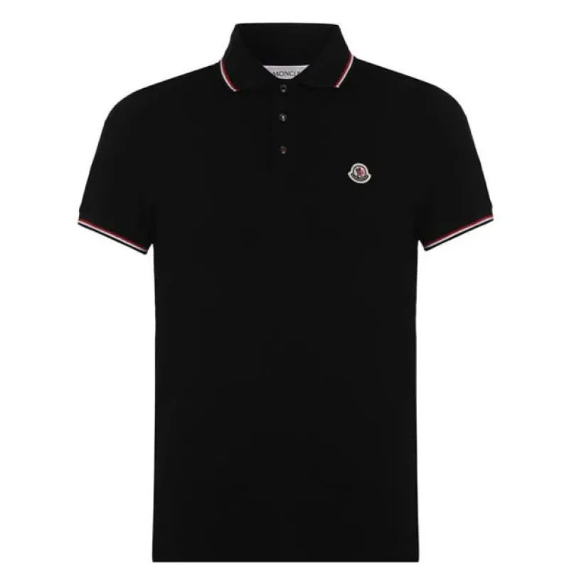 Moncler. Logo Polo Black sold by Klay UK