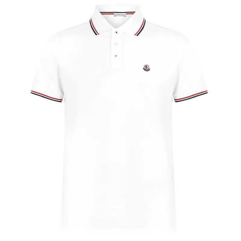 Moncler. Logo Polo White sold by Klay UK