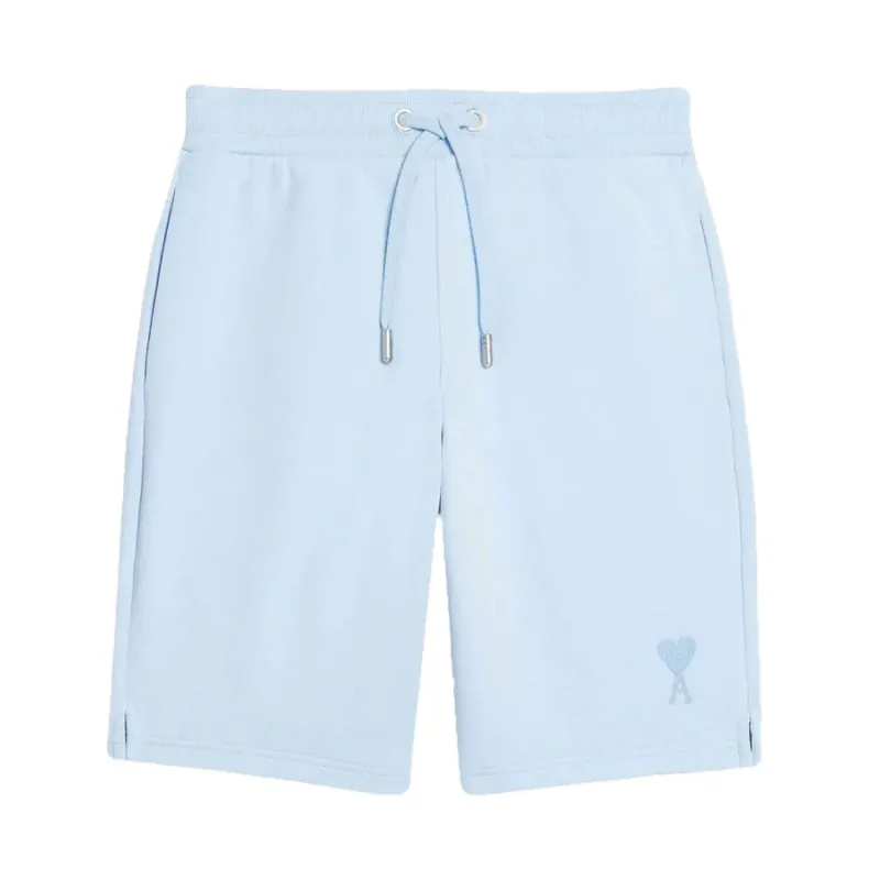 Ami Paris Logo Shorts Pale Blue sold by Klay UK