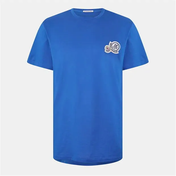 Moncler. Double Logo T Shirt Royal Blue sold by Klay UK