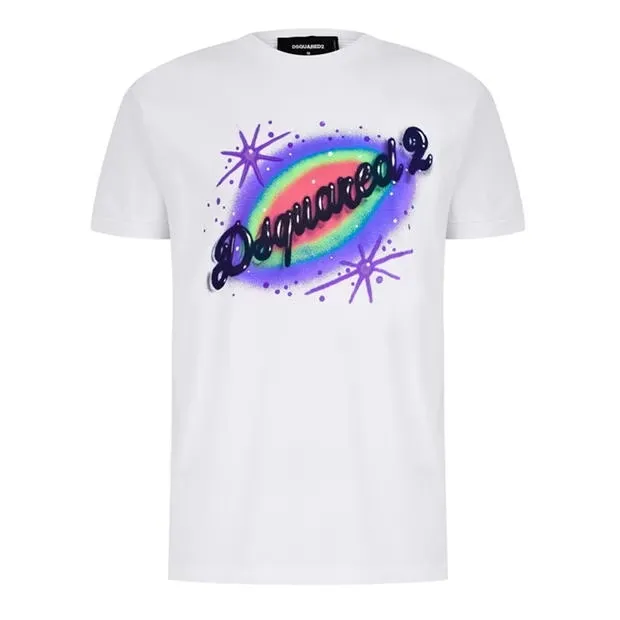 DSquared2 Shine Print T-Shirt White sold by Klay UK