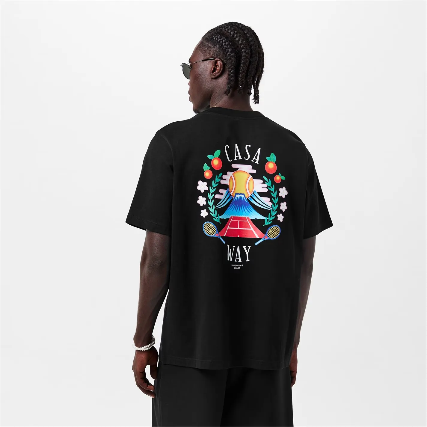 CASABLANCA Casa Way Mountain T-Shirt Black sold by Klay UK product image thumbnail 3