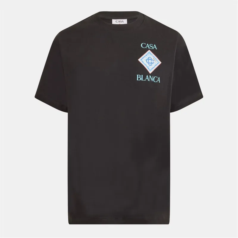 CASABLANCA Pool T-Shirt Black sold by Klay UK