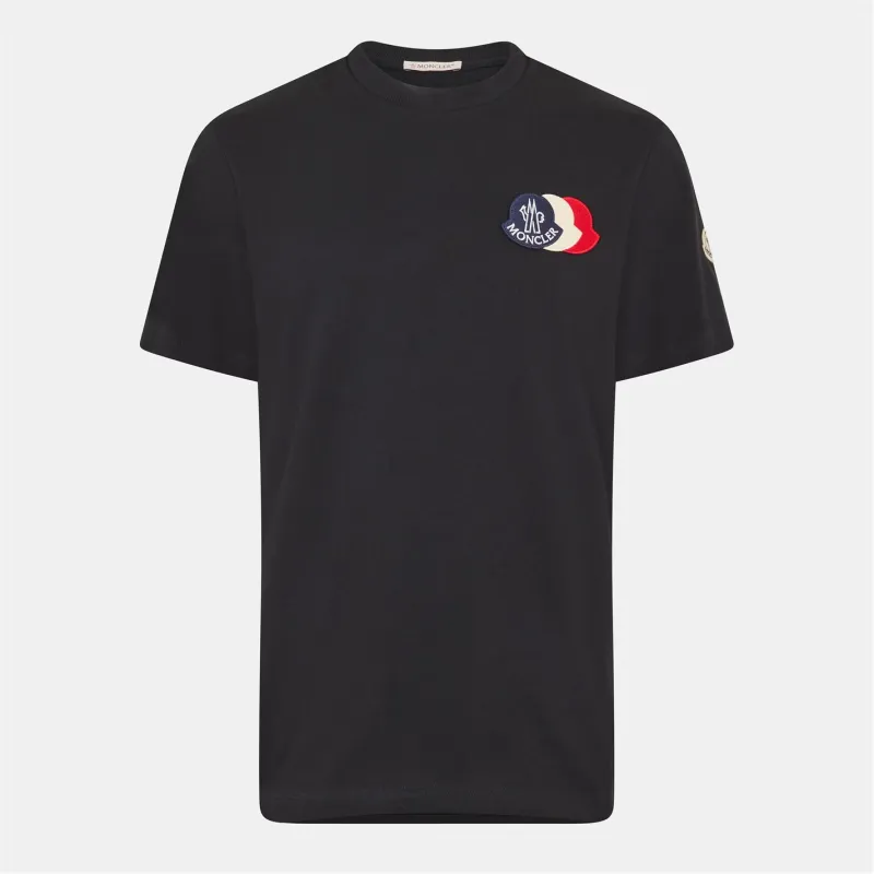 Moncler. Trip Logo T Shirt Navy sold by Klay UK