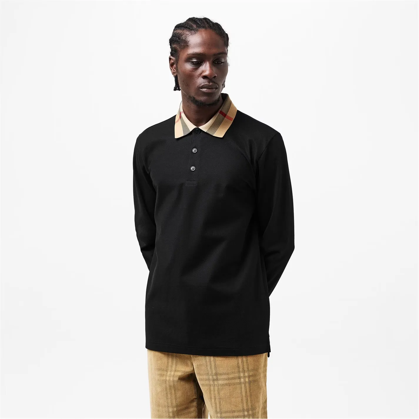 Burberry Cody Long Sleeve Polo Black sold by Klay UK product image thumbnail 2