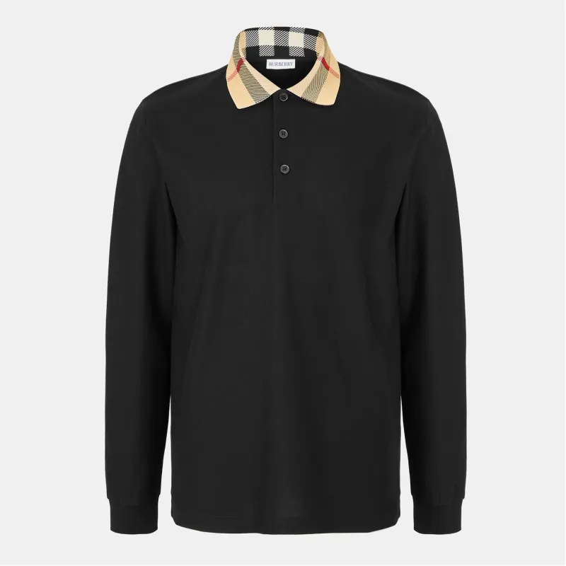 Burberry Cody Long Sleeve Polo Black sold by Klay UK