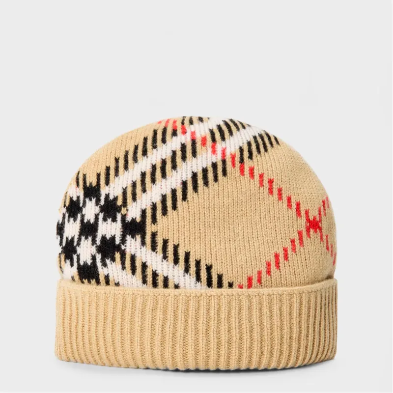 Burberry Burb Check Beanie made by Burberry