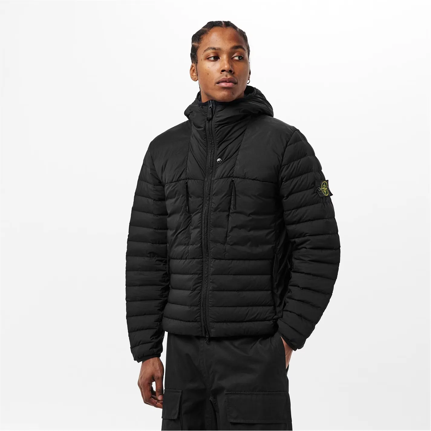 STONE ISLAND Hooded Puffer Jacket Black sold by Klay UK product image thumbnail 2