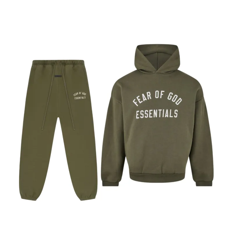 Fear Of God Essentials Full Tracksuit Milltary sold by Klay UK