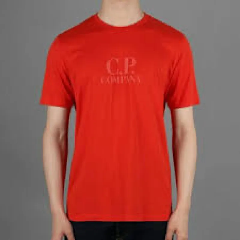CP Company Logo T Shirt Red sold by Klay UK