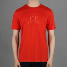 CP Company Logo T Shirt Red sold by Klay UK