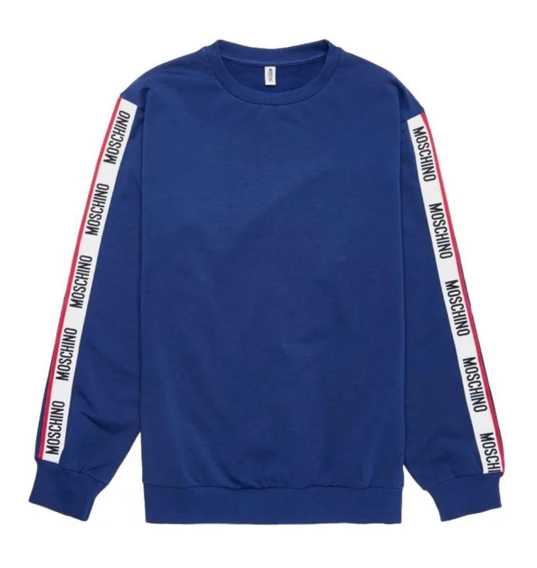 Moschino Tape Sweatshirt Blue sold by Klay UK