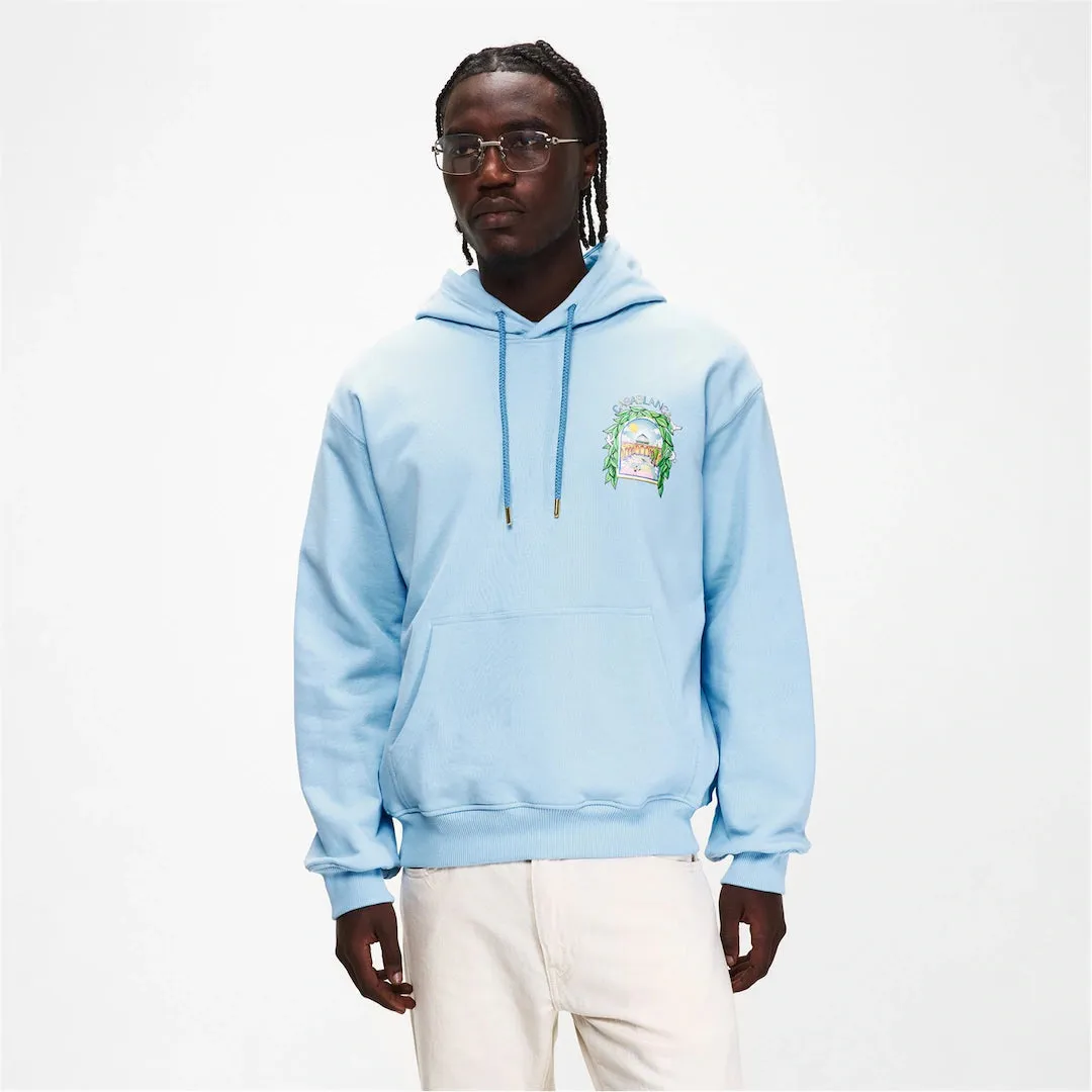 Casablanca Larche Tennis Hoodie Pale Blue sold by Klay UK product image thumbnail 2
