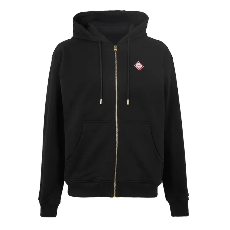 Casablanca Casa Logo Zip Hoodie Black made by Casablanca